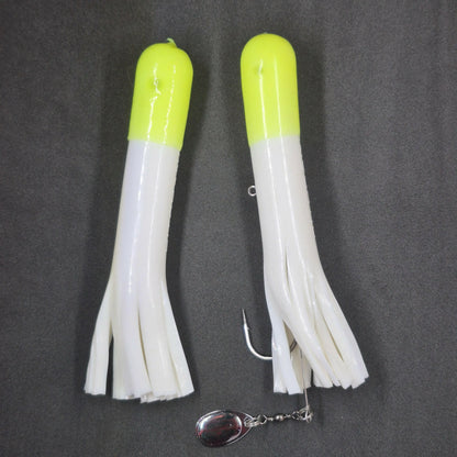 🍁Hitch & Fish 6" Glow Rattle Laker Tube Jigs