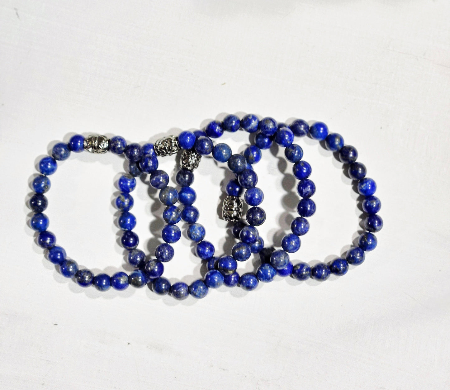 Lapis Lazuli Gemstone Bead Bracelet | The Stone of Intuition