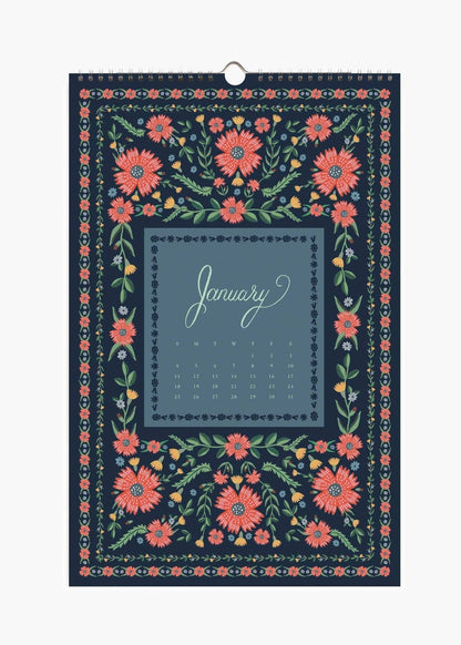 2026 Flora Wall Calendar