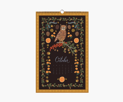 2026 Flora Wall Calendar