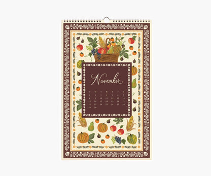 2026 Flora Wall Calendar