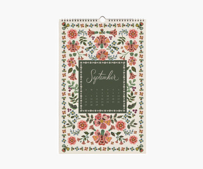 2026 Flora Wall Calendar