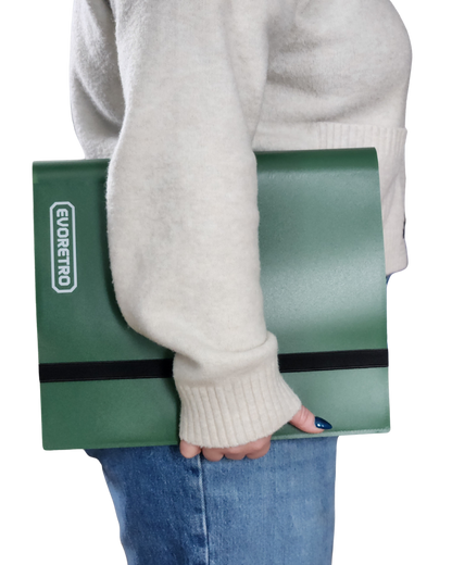 EVORETRO 9 Pocket Card Flex Portfolio | 360 Card Collector Folio Binder