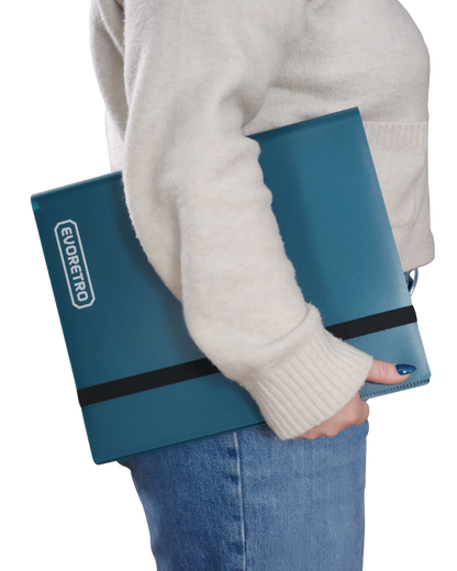 EVORETRO 9 Pocket Card Flex Portfolio | 360 Card Collector Folio Binder