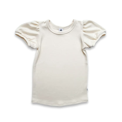 Kids Bamboo Puffed Sleeve T-Shirt | Taffy Pink