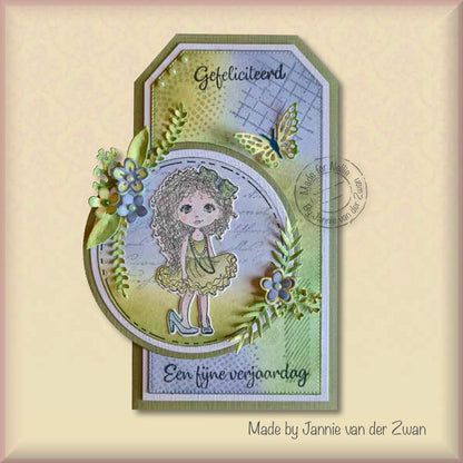 Nellie's Choice Texture Clear Stamp Writing
