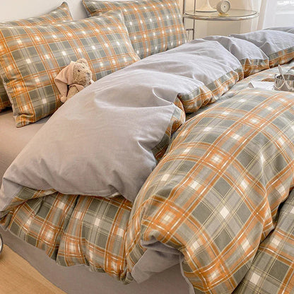 Pure Cotton Class A Four-piece Quilt Cover Household Pure Cotton Bed Sheet Duvet Cover
