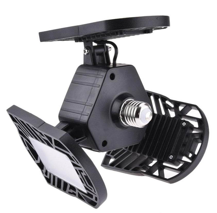 Lampe de garage déformable, lumière de radar, lampe industrielle d'entrepôt, éclairage domestique haute intensité