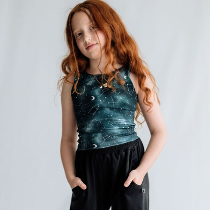 Youth Bamboo Longline Bralette-Style Tank | Night Sky