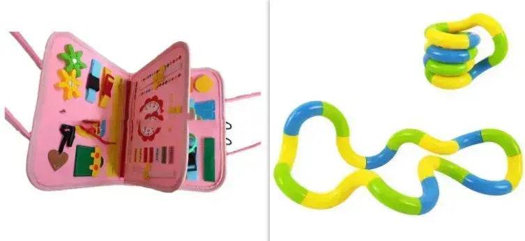 Nouvelle planche d'activités pour enfants Busy Board, jeu d'apprentissage de l'habillage et du boutonnage pour bébé, jouet d'apprentissage sensoriel préscolaire pour l'éducation précoce