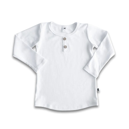 Kids' Bamboo Henley Long-Sleeve Shirt | Navy