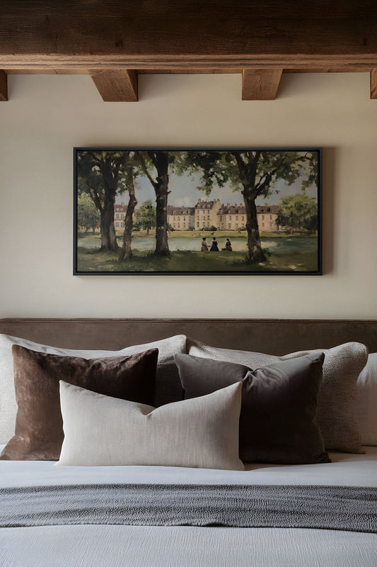SUMMER AT THE ESTATE, Artwork on stretched canvas