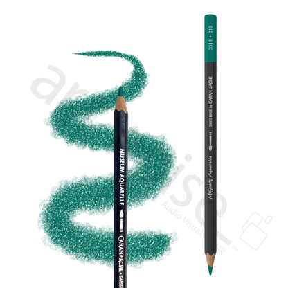 Caran d'Ache - Museum Watercolour Pencil - Blues & Greens