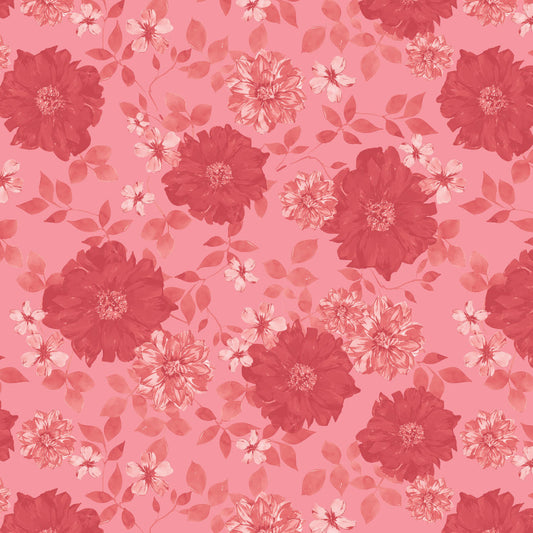 Céleste - Camelot Fabrics - Paradis Floral - Corail