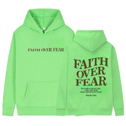 Nouveau sweat à capuche unisexe Faith Fear imprimé