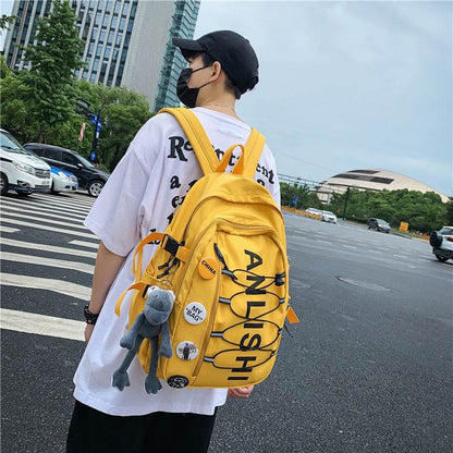 Unisex Teen Large Capacity Sports College High School Backpack