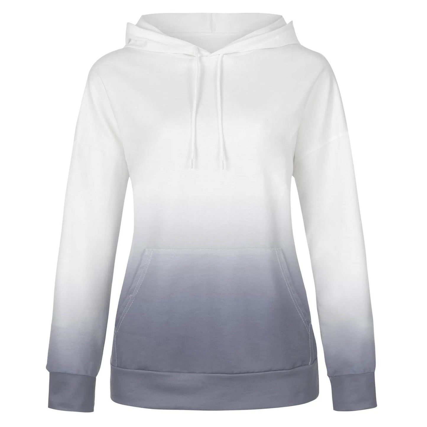 Women Tie-dye print hooded long sleeves