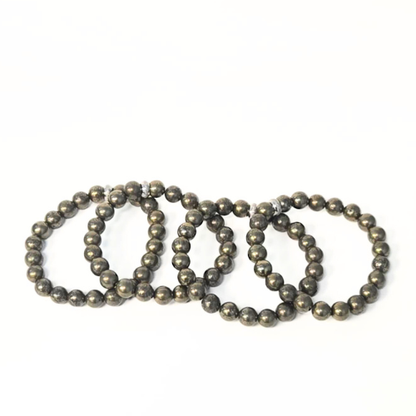 Pyrite Gemstone Bracelet - The Stone of Abundance