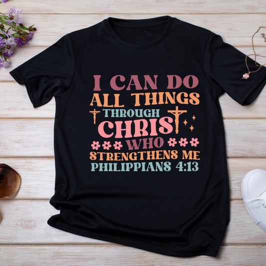 Je peux tout faire par le Christ UV DTF/TRANSFERT DTF