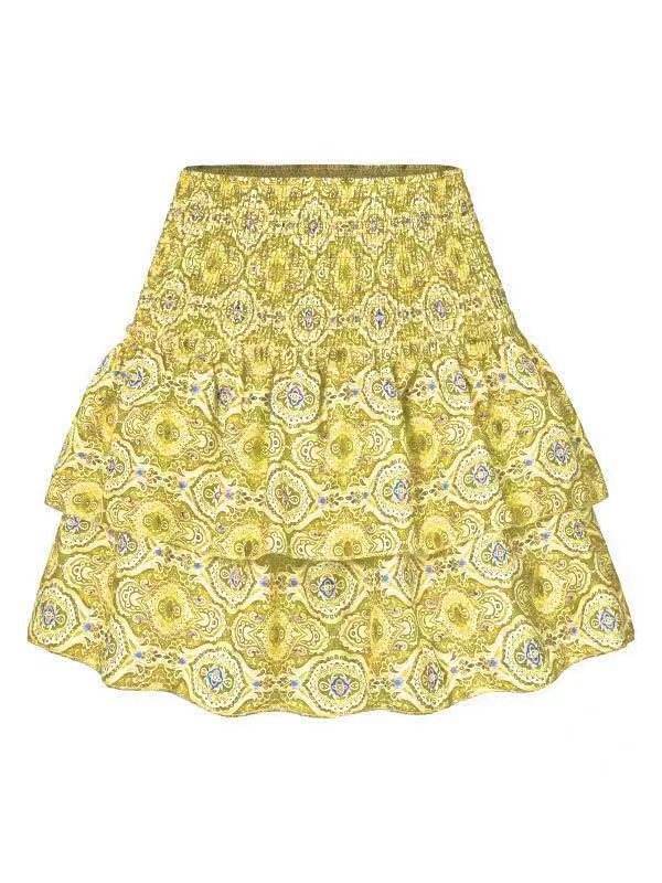 Leisure Versatile Lotus Leaf Women's Mini layered Skirt
