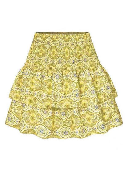 Leisure Versatile Lotus Leaf Women's Mini layered Skirt