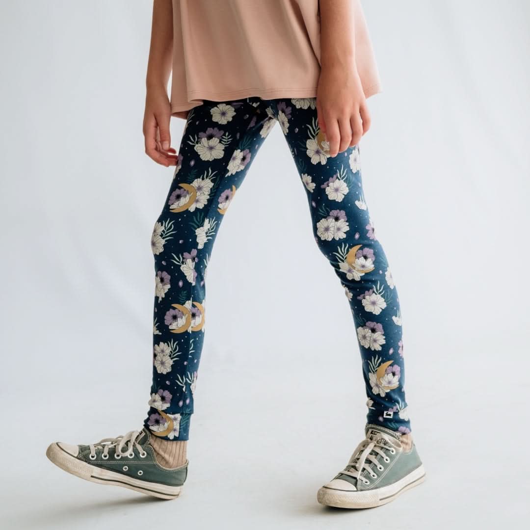 Youth Bamboo Leggings | Twilight Grove