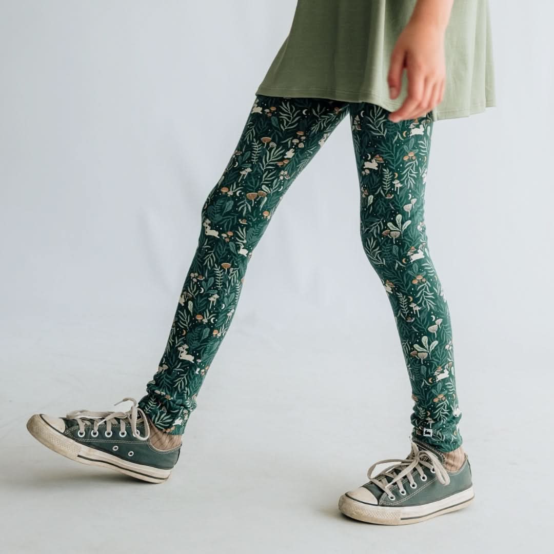Youth Bamboo Leggings | Night Sky