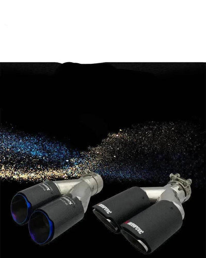 Y Model Compatible For Remus Exhaust  Pipe Tip Muffler Tips Carbon Fiber Stainless Steel Dual Outlet Tails Throat Rear Nozzle