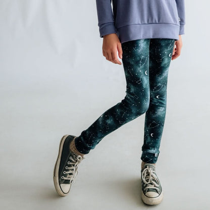 Youth Bamboo Leggings | Night Sky