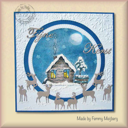 3D Embossing Folder -  Snowflake Frame
