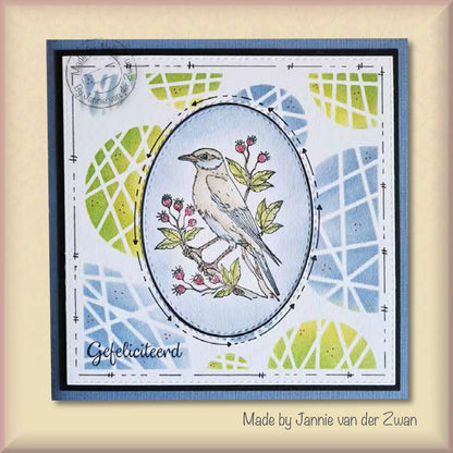 Nellie's Choice Stencil A6 For Magnetic Colour Set Circles