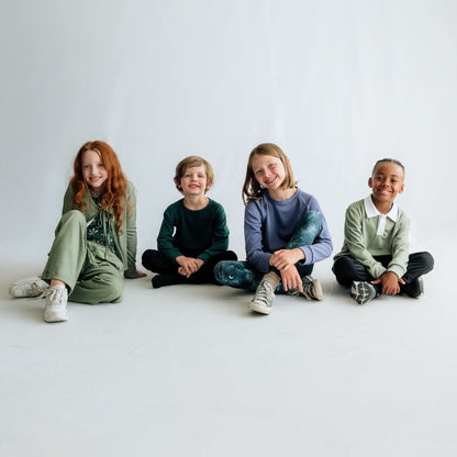 Youth Bamboo Leggings | Night Sky