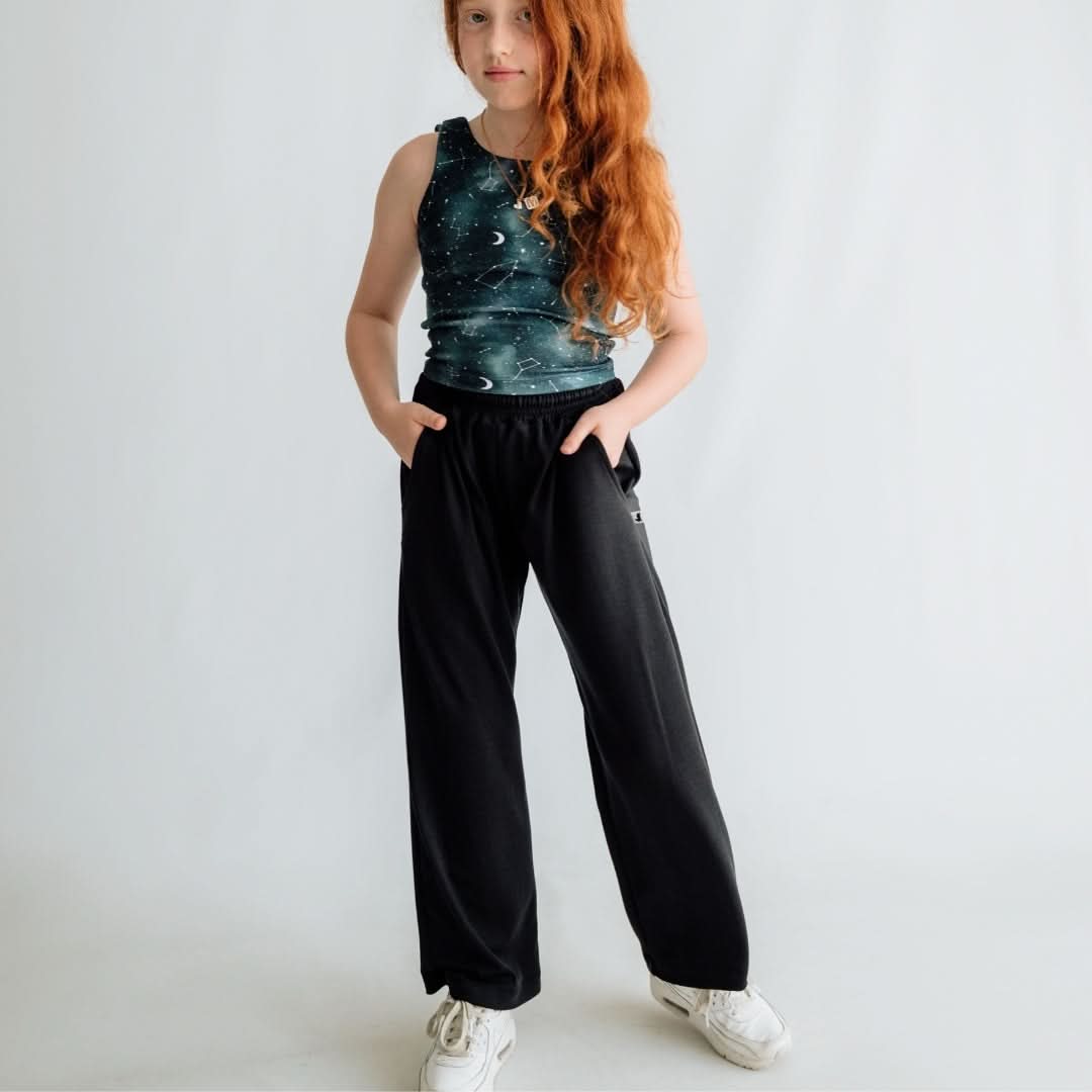 Youth Bamboo Wide Leg Pants | Sage