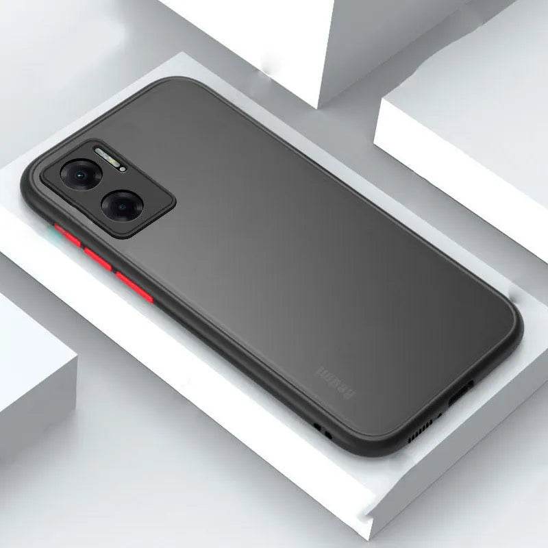 Coque de téléphone givrée, transparente et unie
