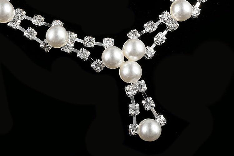Bride drill pearl necklace wedding Rhinestone Necklace