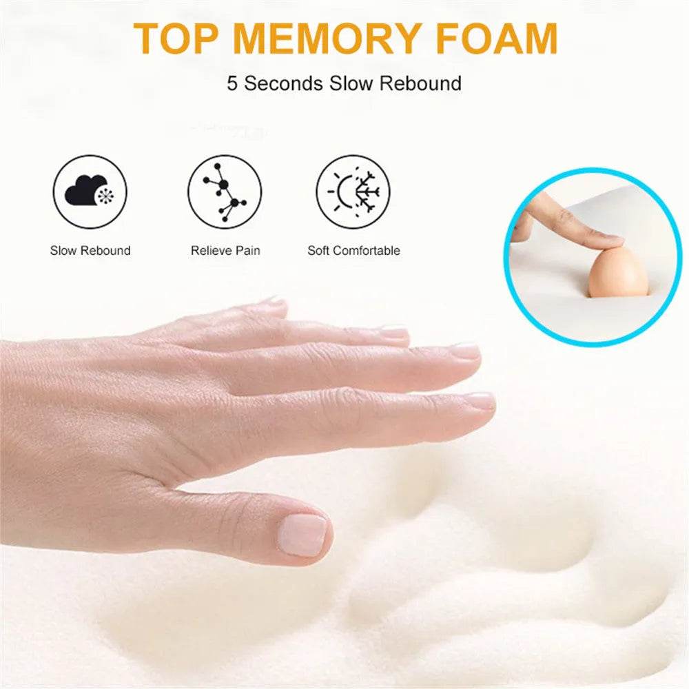 Appuie-tête de voiture en mousse à mémoire de forme et coussin de soutien lombaire