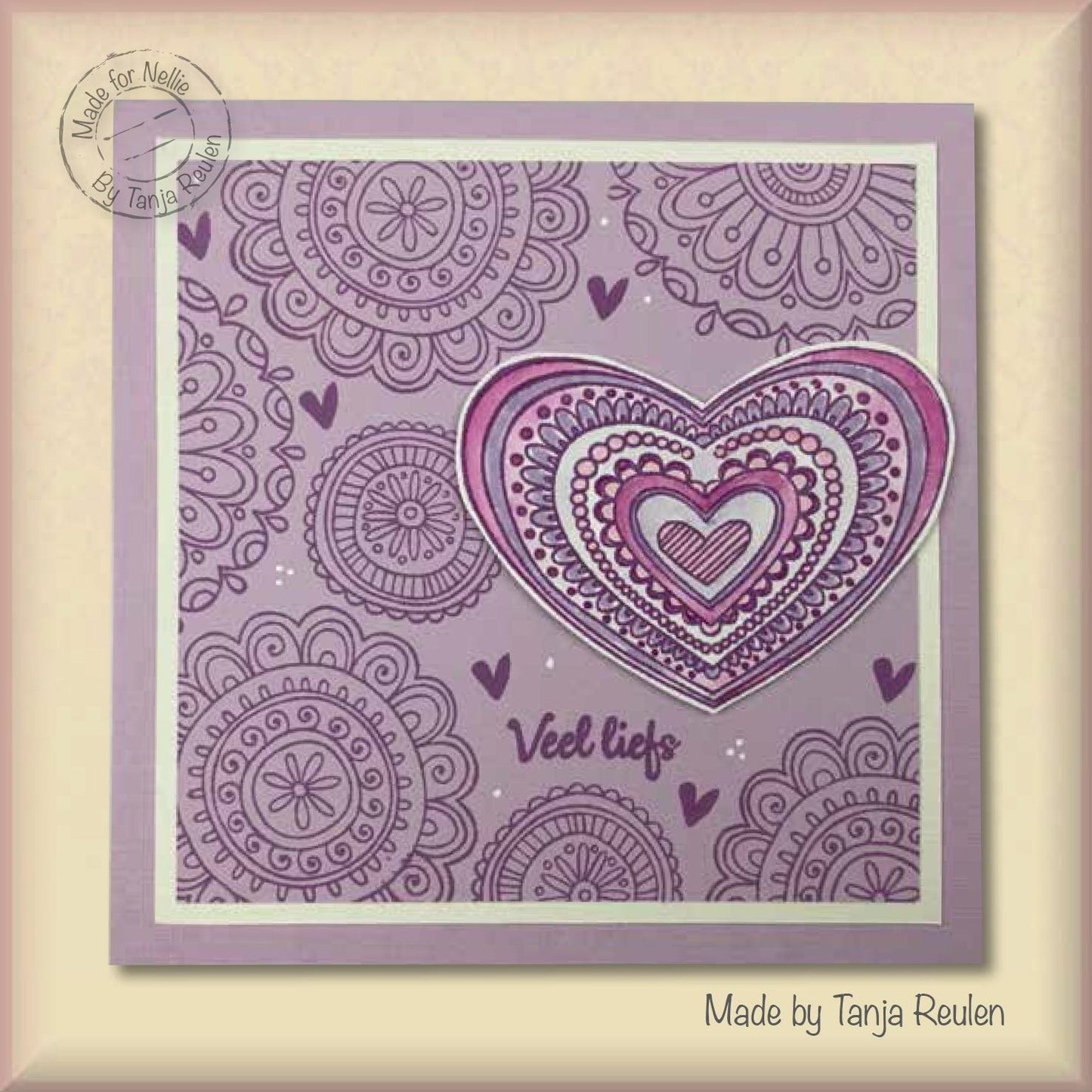 Nellie's Choice Clear Stamp Mandalas Paisley Flower
