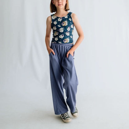 Youth Bamboo Wide Leg Pants | Sage