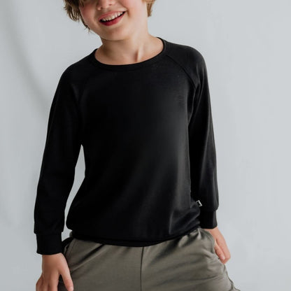 Youth Bamboo Raglan Pullover | Dusty Lilac