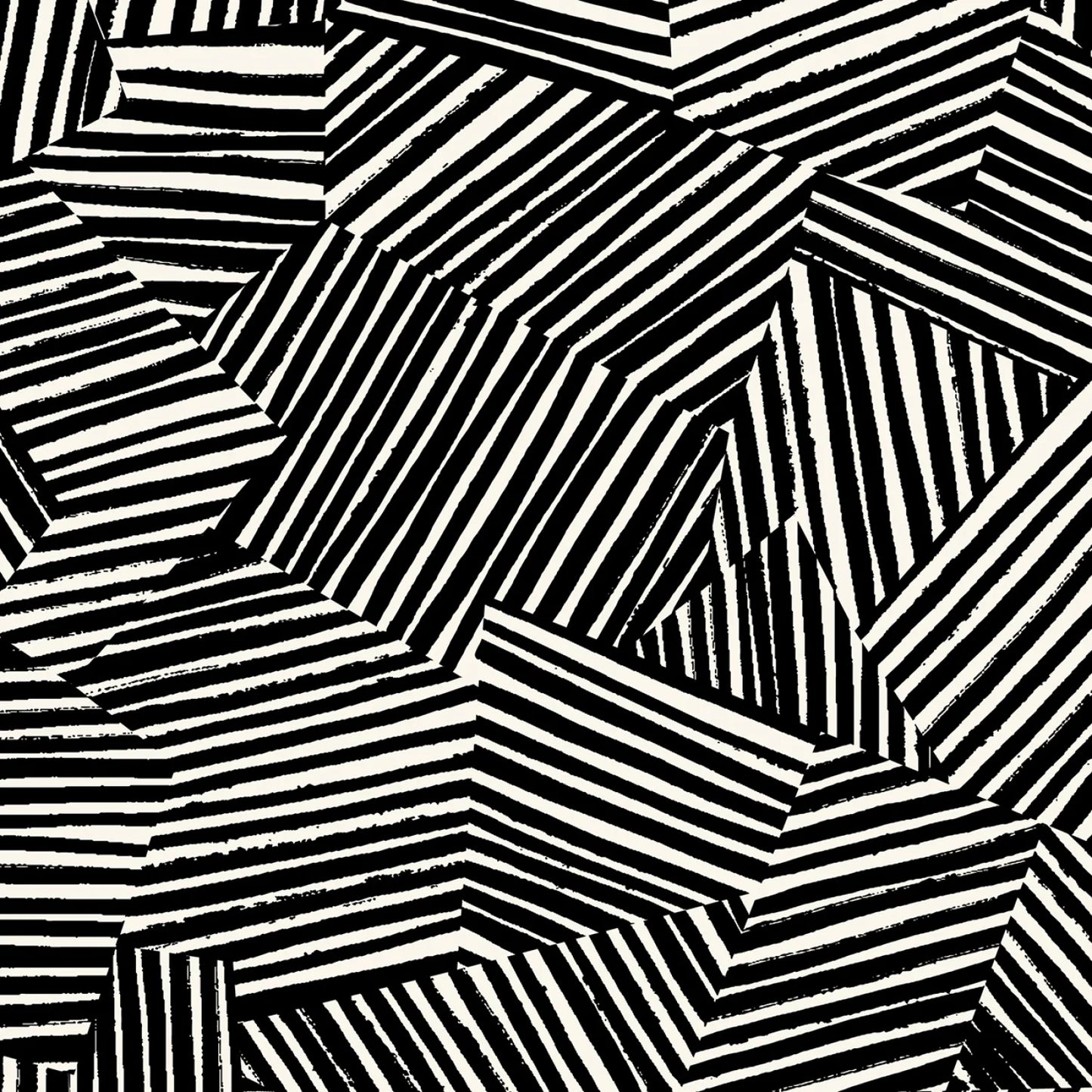 Cloud9 - Line Maze Organic Cotton - Canvas