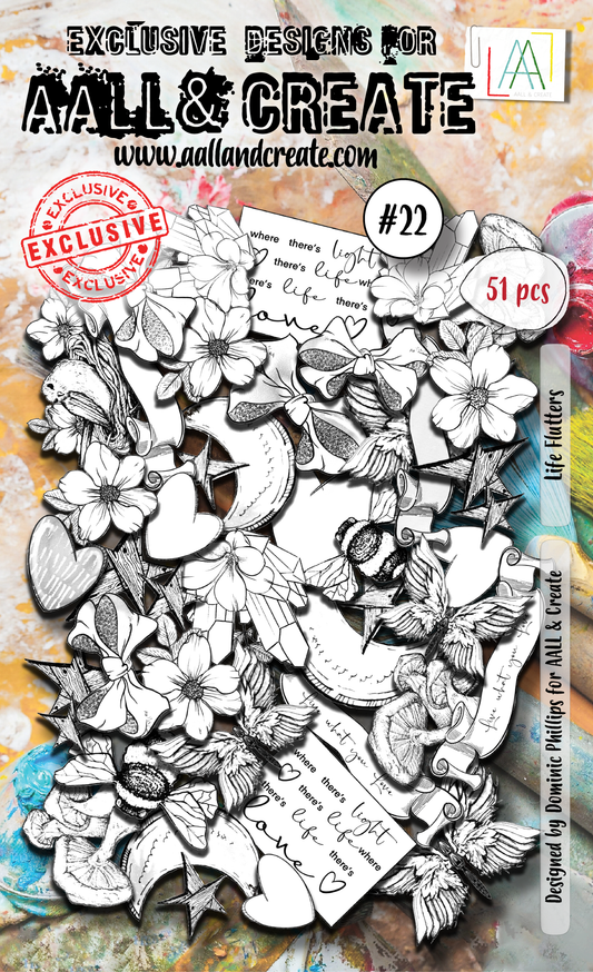 AALL and Create  Ephemera Die-Cuts - 22 - Life Flutters