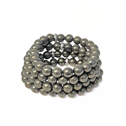 Pyrite Gemstone Bracelet - The Stone of Abundance