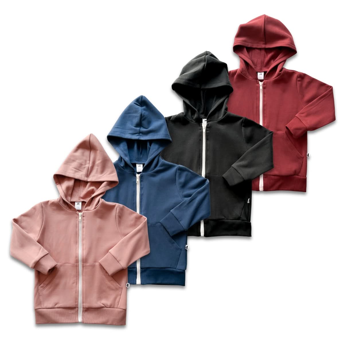 Kids' Bamboo Fleece Zip-Up Hoodie | Terracotta