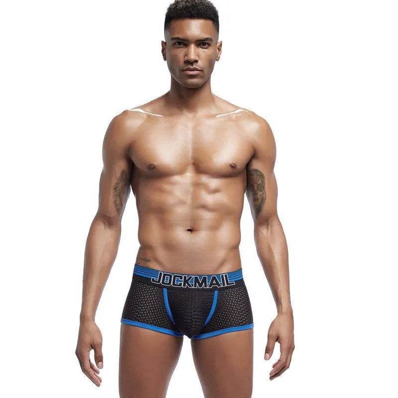 Mesh quick-drying JOCKMAIL Pouch Boxer Brief for men underwear