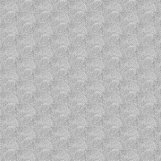 Northcott Simply Neutrals - White/Black Dot-23919-99