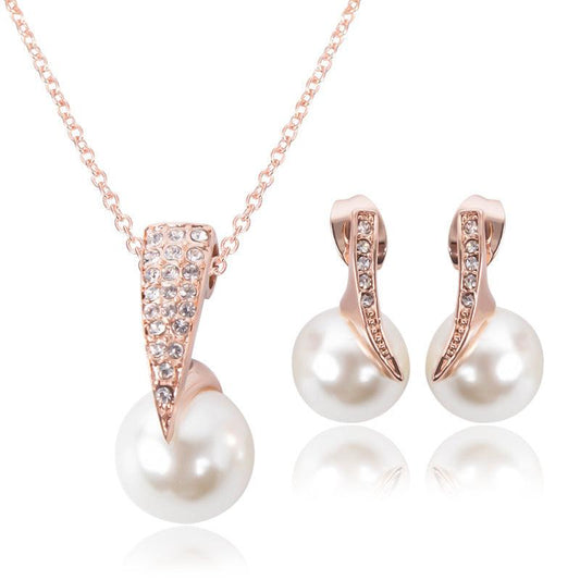 Parure de bijoux créative collier de perles pour mariée