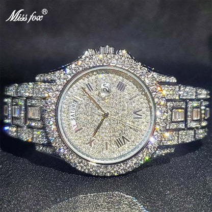 Diamond Studded Luxury Men Watch