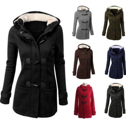 Women's Hooded Cotton-Padded Sweater Coat