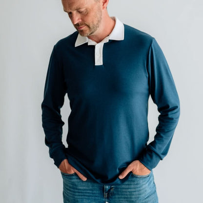 Unisex/Men's Bamboo Rugby Style Shirt | Sage