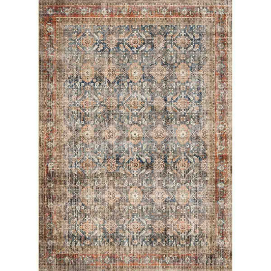Tapis Clara Orange Bleu
